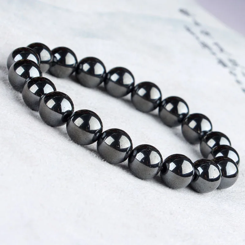 Terahertz Bracelet Magnet Hand Row Black Gallstone Bracelet Energy Stone magnetic bracelet