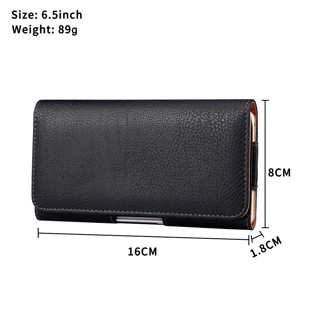 Leather Belt Clip Waist Bag Mobile Phone Holder Holster Cover