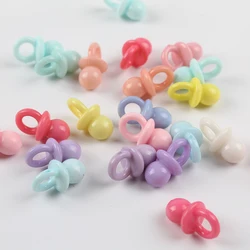 Charming Set of 20 Pink & Blue Mini Transparent Pacifiers for Baby Shower Decorations and DIY Crafts (1)