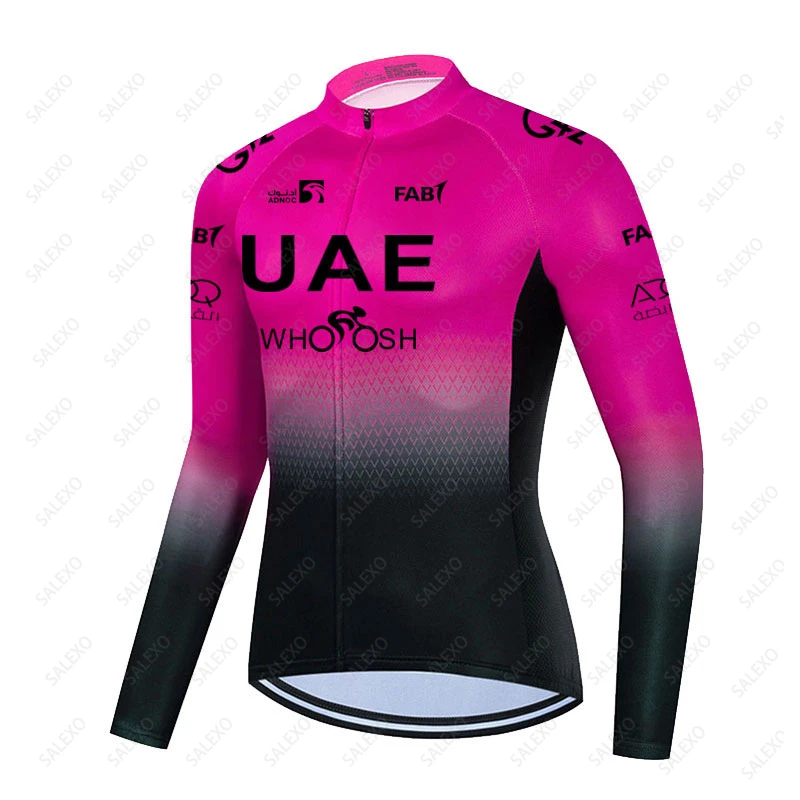 thumbnail image 1 of 2024 Jersey de ciclismo del equipo de los Emiratos Árabes Unidos para hombre, nueva camiseta de ciclismo de manga larga para primavera y otoño, camisetas para bicicleta de montaña, ropa transpirable p, 1 of 5