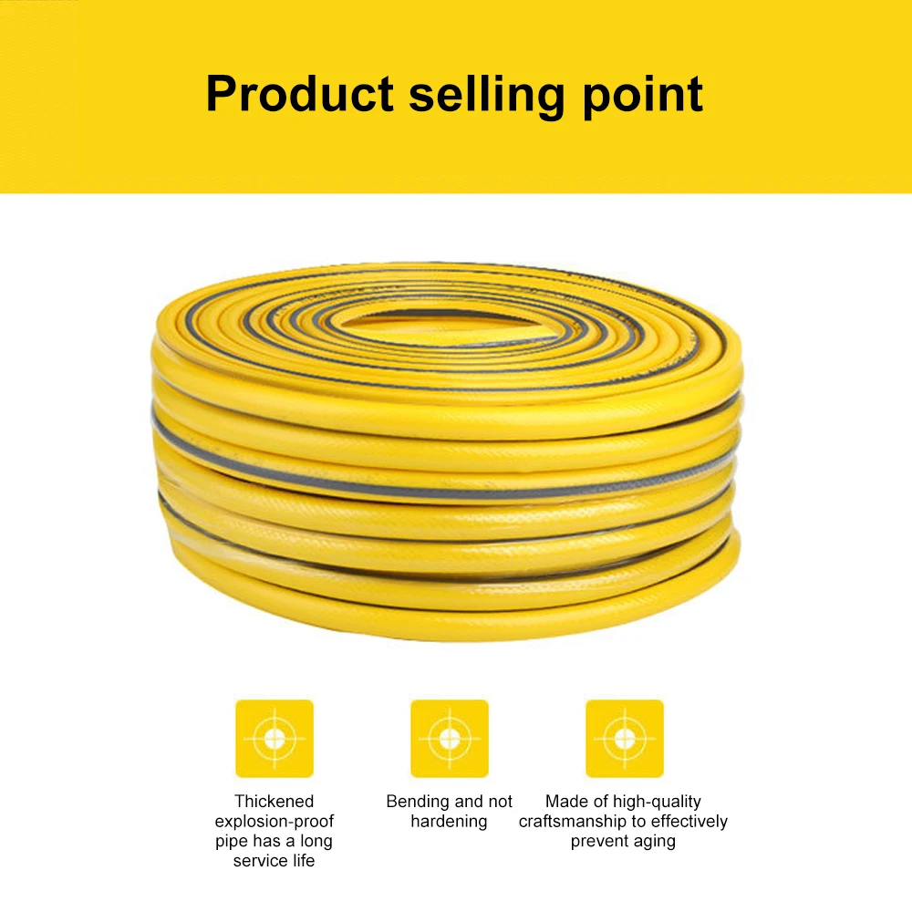 Watering Hose Rubber Car Wash Garden Irrigation Pipe Plants Flower Sprinkler Garden Hose Greenhouse Irrigating 5m-20m