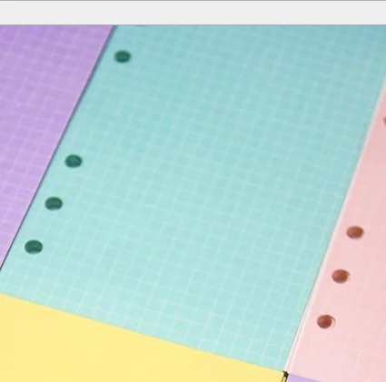 Colorful Gradient Binder Notebook Cover & Photo Sticker Album Diary Planner