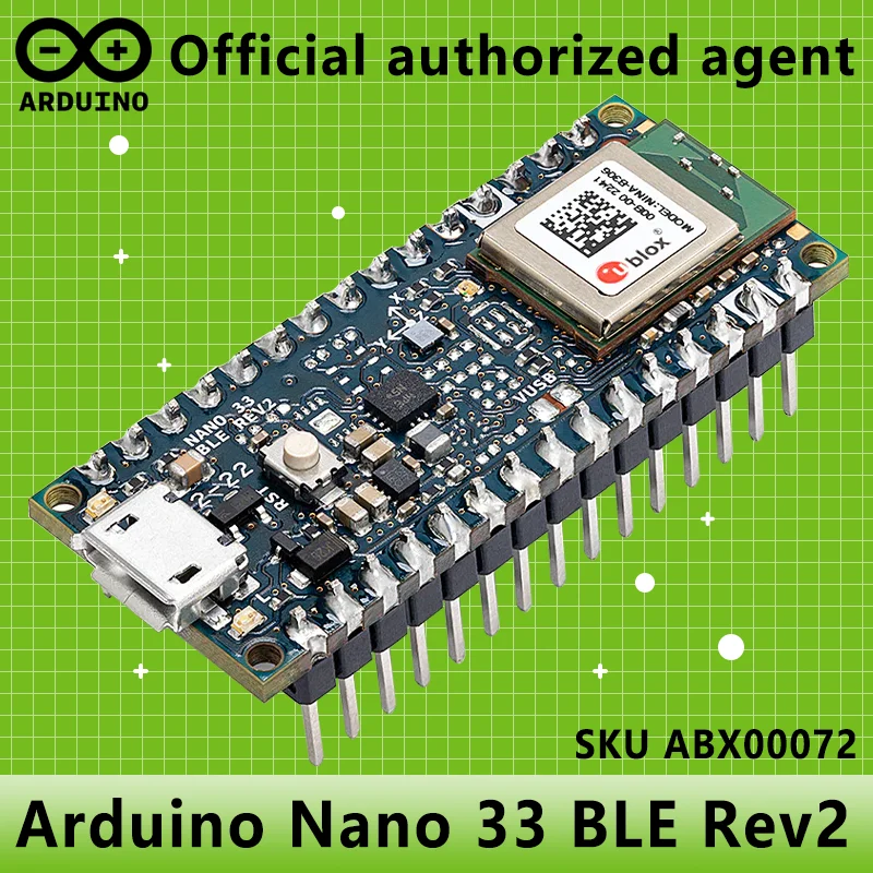 Arduino Nano 33 BLE Rev2 with headers ABX00072 nRF52840 Italian ...