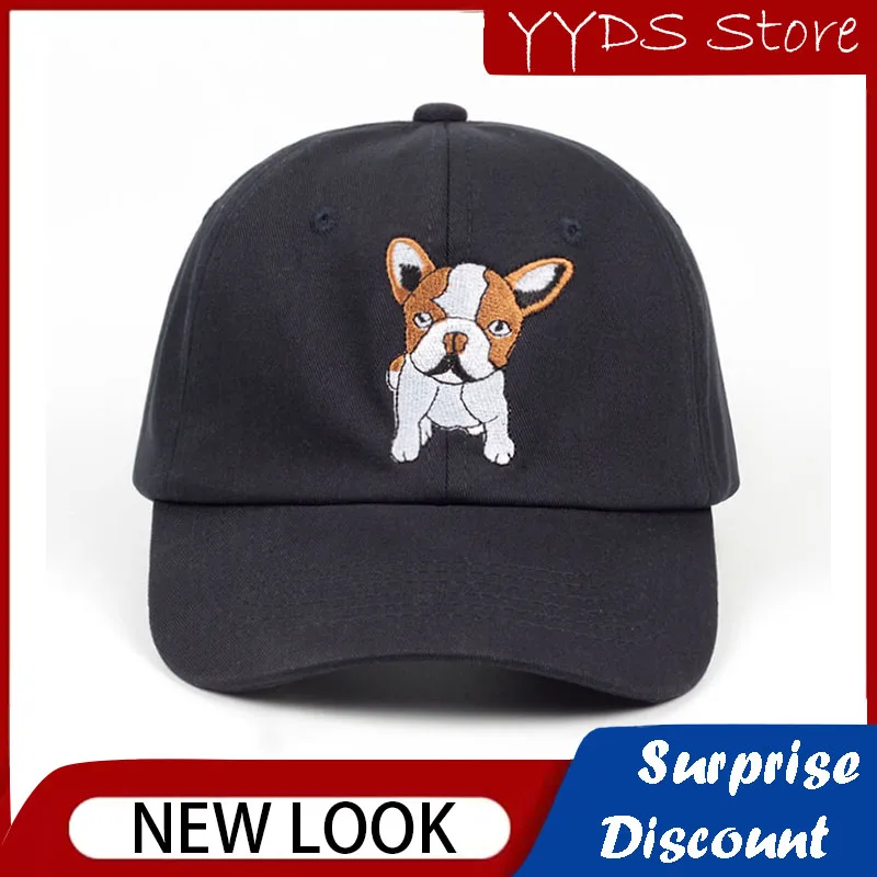 Spring and Summer Children's Hats Cute Puppy Embroidered Caps Boys and Girls Children's Outdoor Curved Brim Sun Hats