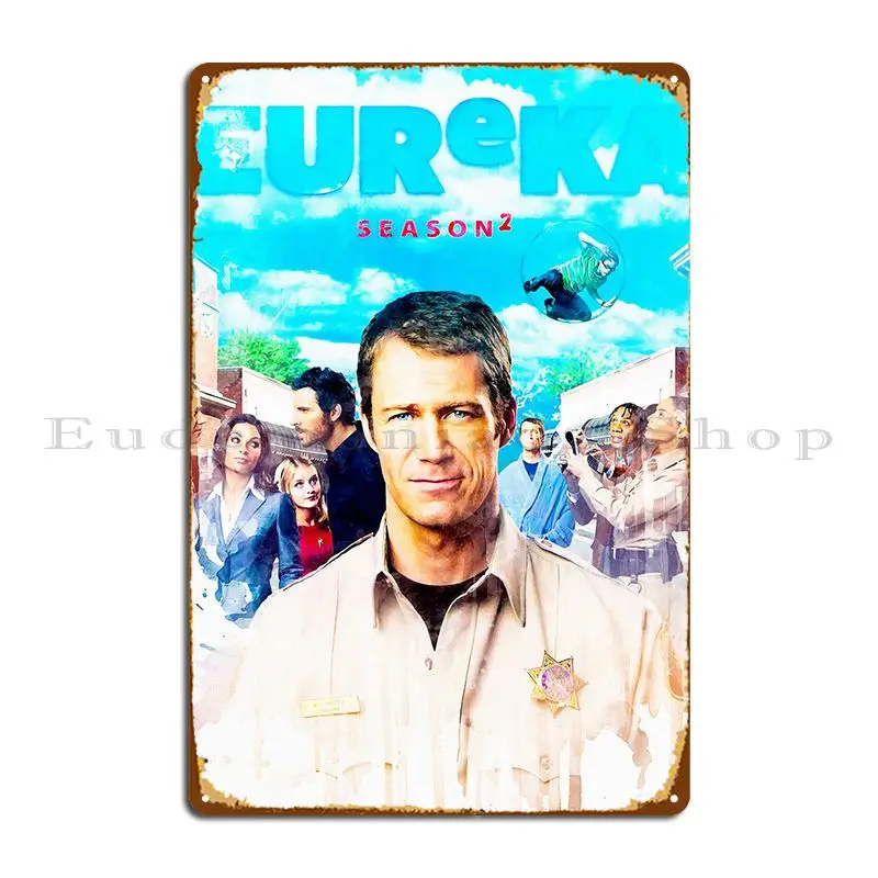 

Eureka 8 Metal Sign Pub Club Create Designing Wall Cave Tin Sign Poster