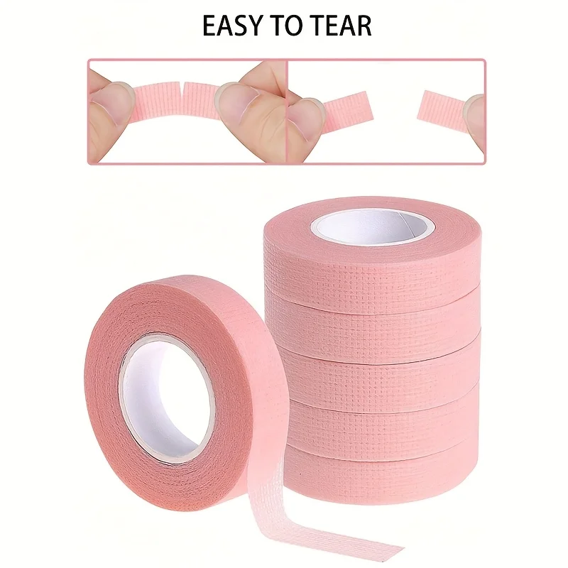 3 Rolls Eyeshadow Guide Tape-Micro-Pore Breathable Lash Protection, Hypoallergenic Makeup Application Strips for Salon &Home Use