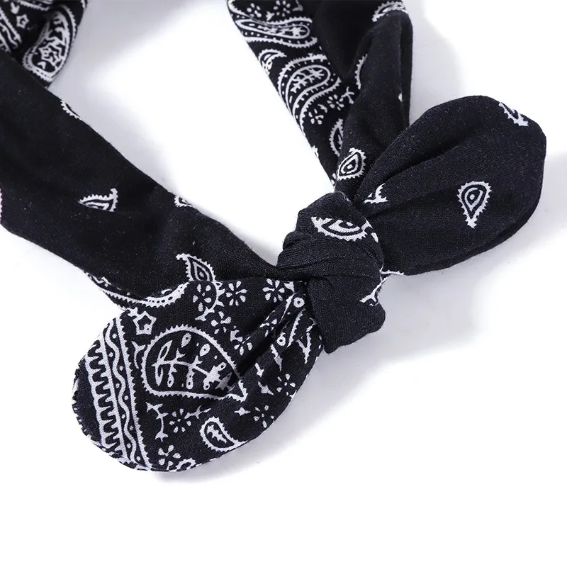 Elastischer Knoten, Paisley-Hasenohren, Stahldraht, fest, niedliches Haarband, Stirnband, Haarschmuck – Detail 5