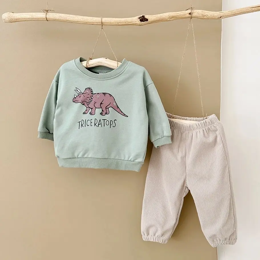 Baby Boy Outfits Baby Outfits 2Pcs Newborn Baby Boys Clothes Set Dinosaur Prints Sweater Top Pants Children's Clothing Infant Outfit Cotton Suit Spring Autumn