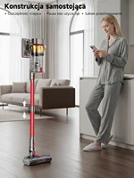 Aspirateur sans fil Tdyon 750W, aspiration ultra puissante de 85000Pa, charge rapide en 3 heures, grand réservoir à poussière de 2,8L, batterie amovible, autonomie jusqu'à 80 minutes, aspirateur à main 2-en-1 pour le nettoyage des tapis, de la maison et de l'intérieur de la voiture. 7