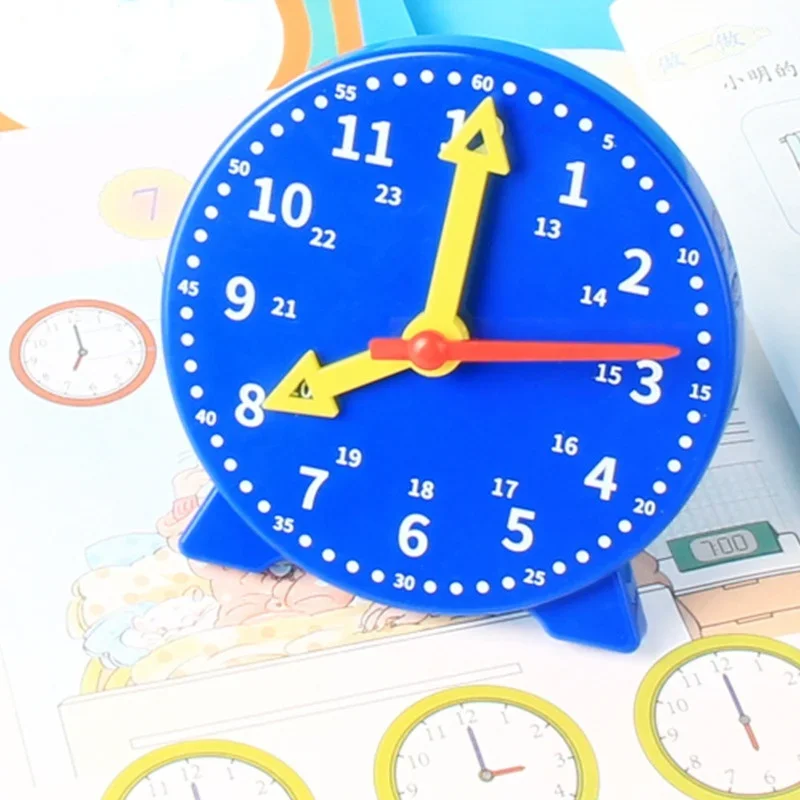 Children Montessori Clock Educational Toys Hour Minute Second Cognition Colorful Clocks Toys Kids Early Preschool Teaching Aids 3