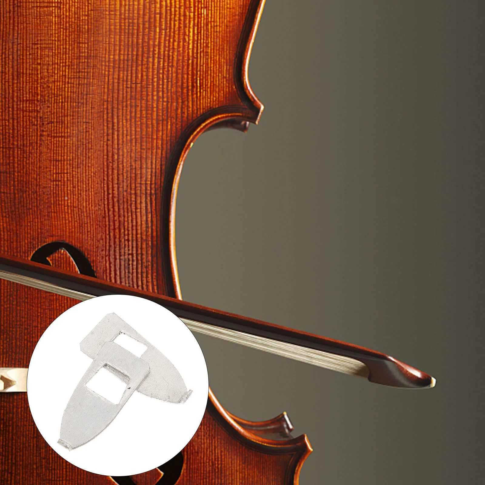 

2 Pcs Violin Bow Metal Head Piece 2pcs Stringed Instruments Parts Component Repair Pads Horsetail Protector Accessories