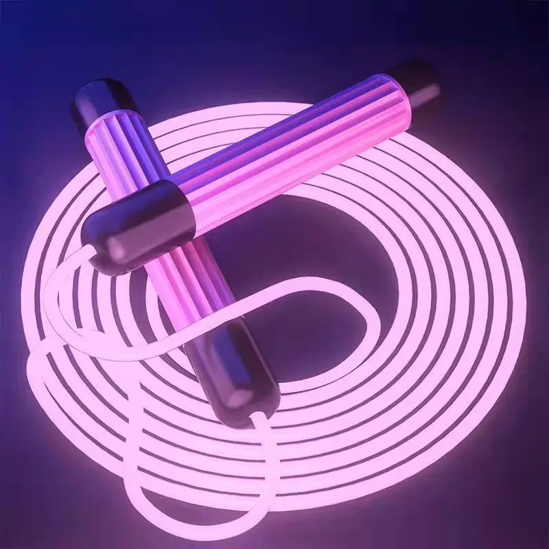 Llluminated Скакалка для спорта фитнеса может быть светящийся регулируемый