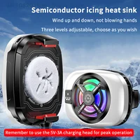[TG820]Semiconductor Mobile Phone Cooling Fan Radiator Back-Clip For Games/Live Streaming Phone Cooler For  Android Universal 2