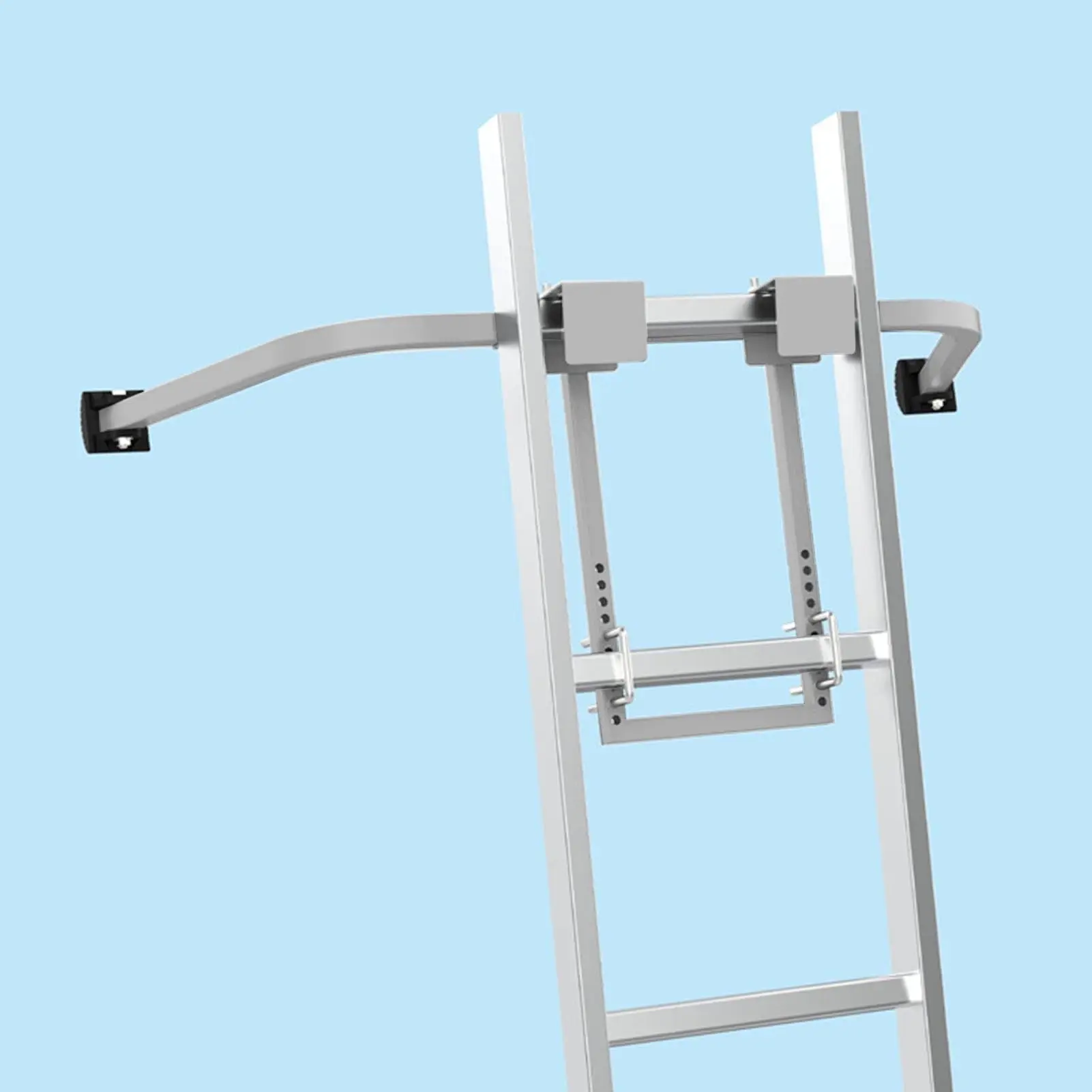 Ladder Stabilizer for Extension Ladders Safety Anti Slip Gutter Guard for Improved Stability on Roofs and Steep Slopes