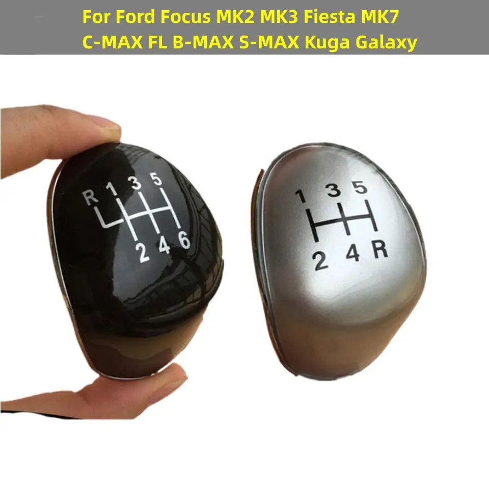 Car Styling 5/6 Speed Gear Shift Knob Lever Stick Cap Cover For Ford