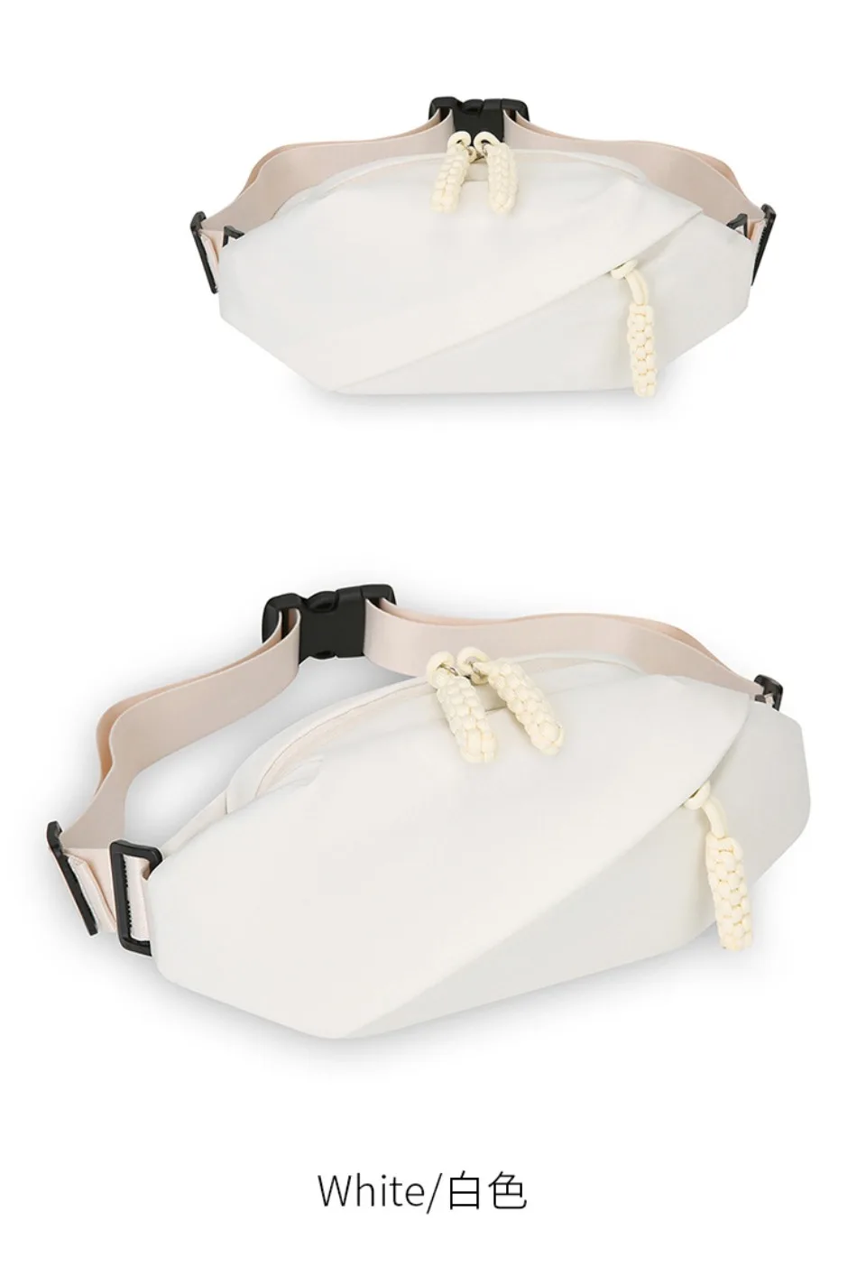 Outdoor-Mode Tragbare Brusttasche Einfache Lässige Schulter-Umhängetasche Nylon Wasserabweisende Sport-Hüfttasche – Detail 22