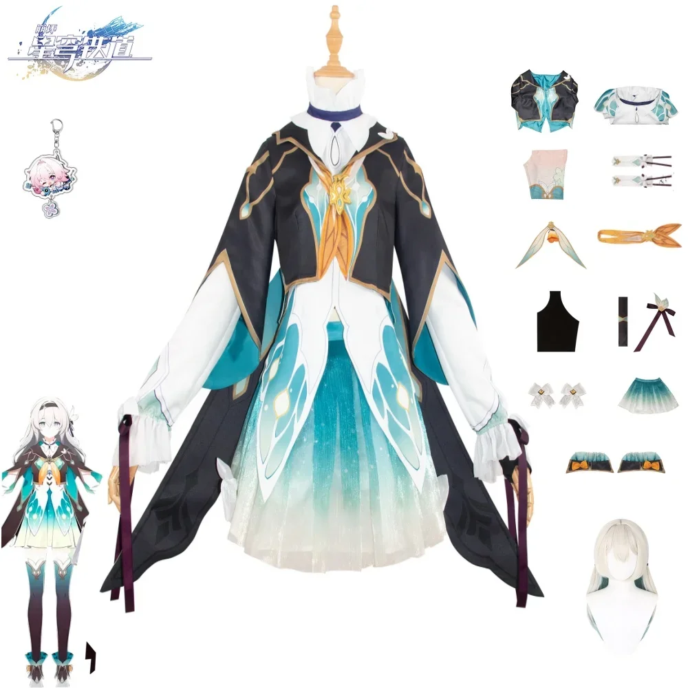 

Костюм для косплея светлячка игра Honkai звезда рельс Cos наряды шаль Изысканная форма Рождественский карнавал женский стиль