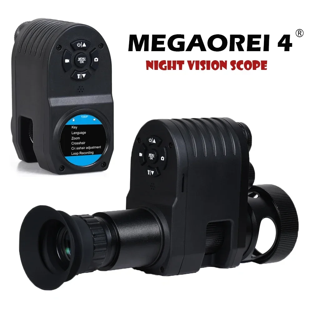 

Megaorei 4 Infrared Night Vision Scope Hunting Camera 1080P Video Photo Record Rifle Optical Sight Camera Monocular Telescope