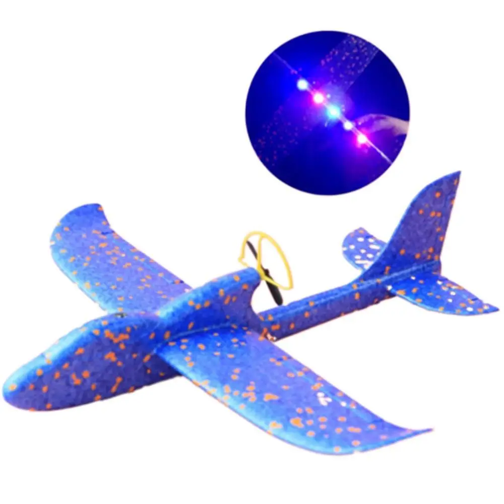 USB Charging Foam Electric Aircraft Hand Throw Flight Glider Aircraft Airplane DIY Model Toy Throwing Roundabout Airplane Gift 4