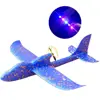 USB Charging Foam Electric Aircraft Hand Throw Flight Glider Aircraft Airplane DIY Model Toy Throwing Roundabout Airplane Gift 4