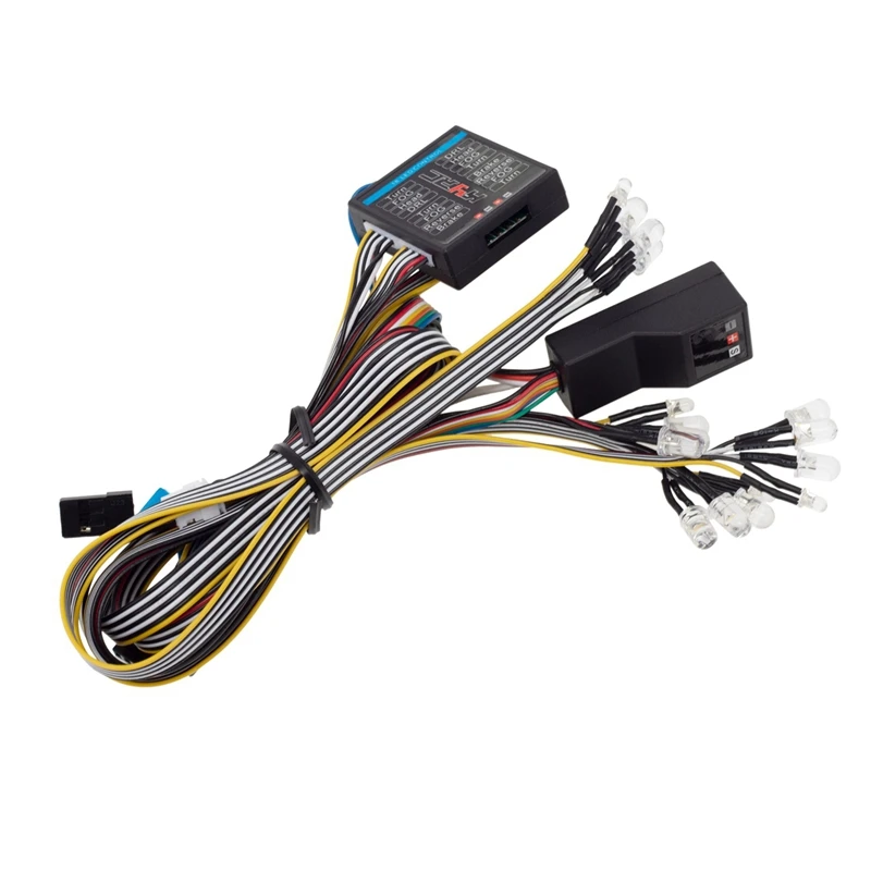 1/8 1/10 Rc Car 14 Led Light System Front & Rear Lamp Turn Signals