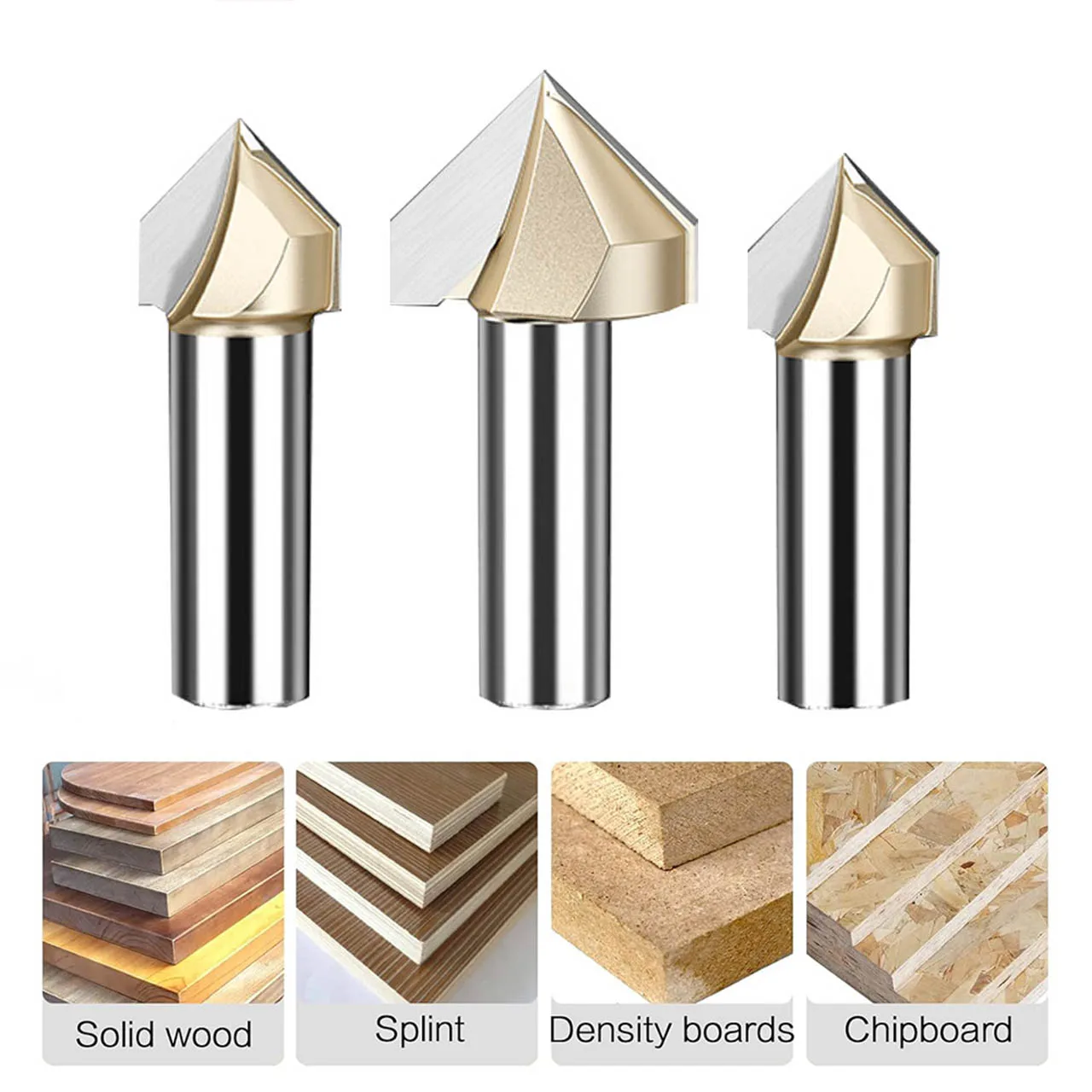 1/4 Inch Shank Industrial Grade V-shape Carbide Insert 90 Degree Router Bit At ₹ 2300.00