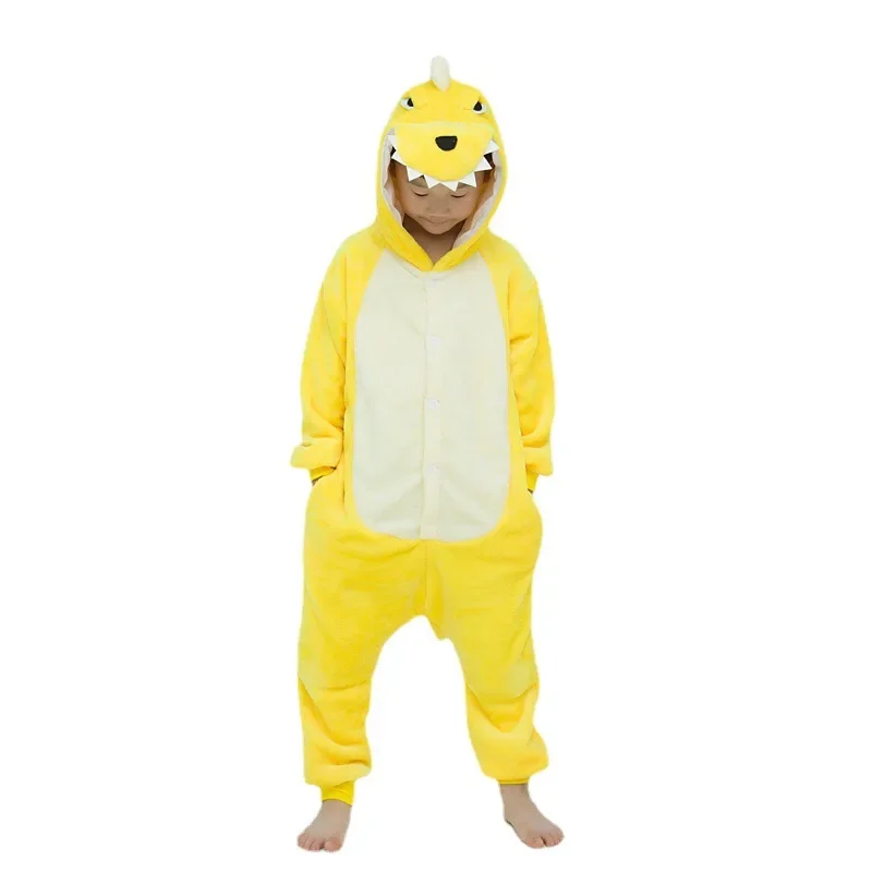 Winter Animal Pajamas Dinosaur Elephant Sleepwear Set Kigurumi Unisex Adult Flannel Onesie Nightie Pijama Party Dress Up Gift