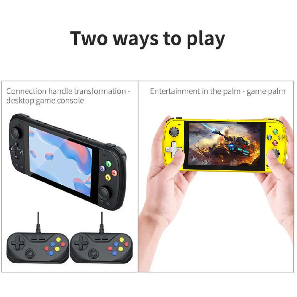 PS5000 Gaming Handheld Console Retro Protable Origical Classic Video Game Consoles 6000+ Games with Tetris 5.1 Inch HD Screen