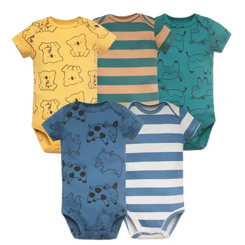 5-Pack Cotton Baby Bodysuits 1