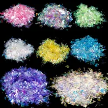 

Irregular Aurora Paper 20g Sequin Epoxy Resin Fillings Flakies Colorful Paillettes For Epoxy Resin Mold Filler Crafts Nail Art