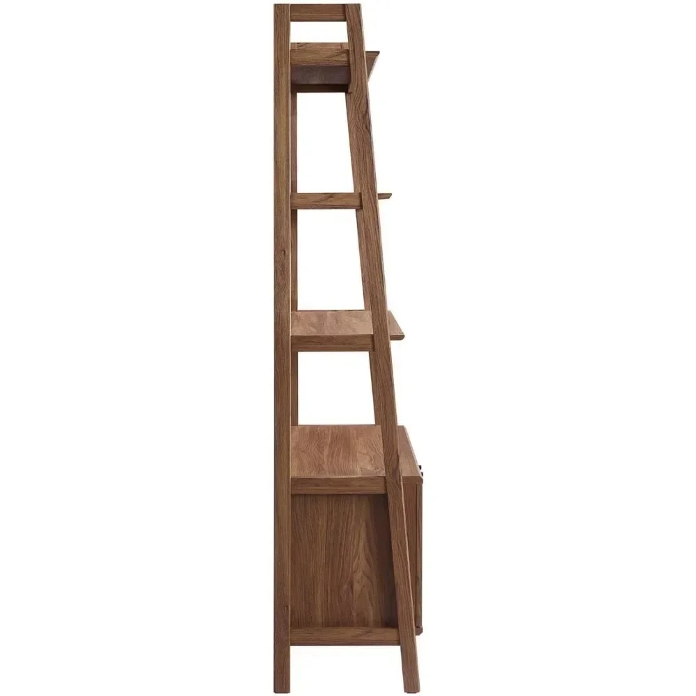 33" Bookshelf Display Case in Walnut  book shelf furniture  bookshelves  book storage 5