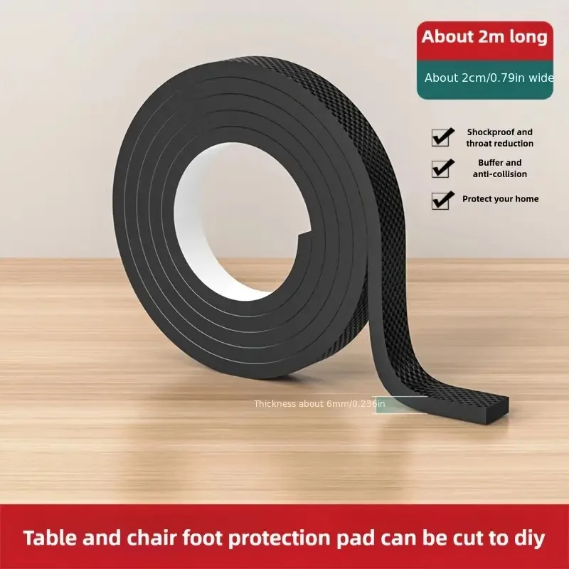 Premium Black Felt Furniture Pads - Thick, Non-Slip, Soundproof, Floor Protectors - Customizable