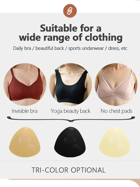 Sujetador adhesivo con realce para mujer, copas adhesivas de