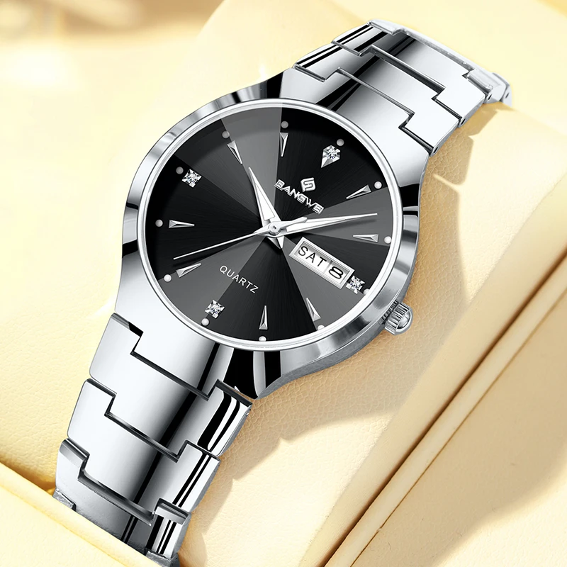 BANGWEI New Fashion Ladies Quartz Watches Simple Elegant Week Date Waterproof Watch For Women's Sports Luminous Chronograph