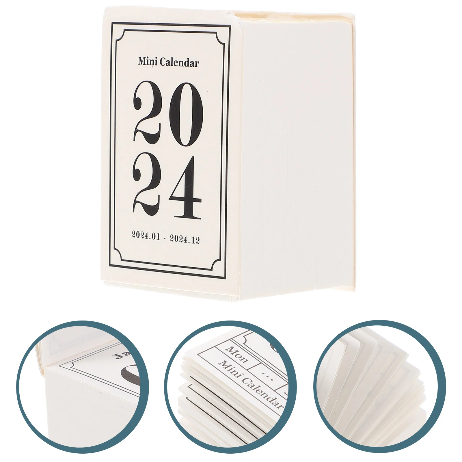 Mini Tear Calendar Office Supplies Time Schedule Desktop 2024 Standing  Style Gift Home Table