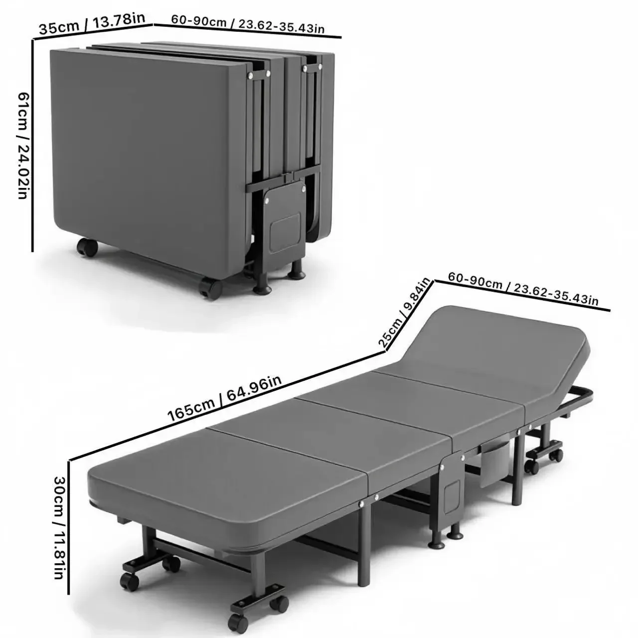 Portable Inflatable Single Bed for Space Saving
