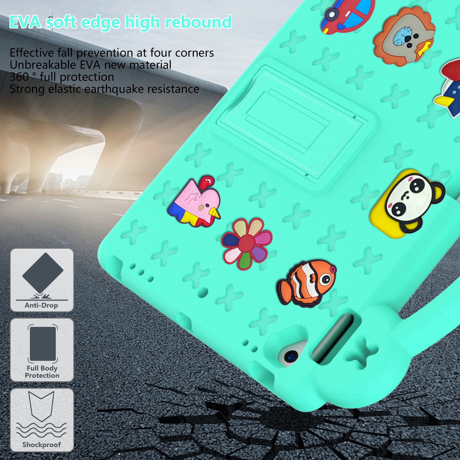 For IPad 10 10th 2022 Case EVA Cover For IPad 10.2 7th 8th 9th Pro 11 2018 2021 Mini 6 5 4 3 10.5 Air 2 9.7 6th 2018 Air4 2020_voghion.com