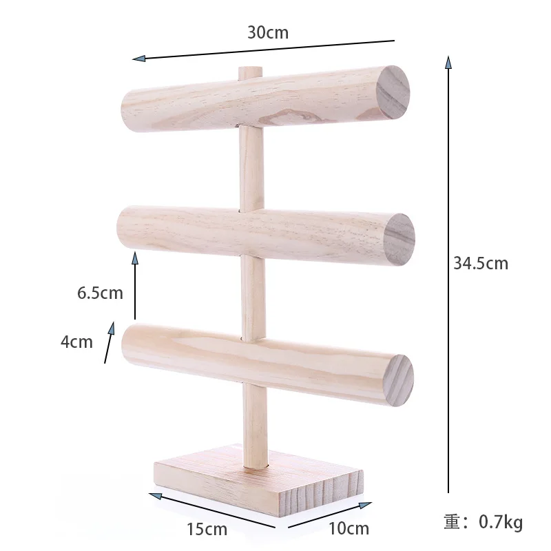 1pc Desktop Vertical Bracelet Holder Display Stand For Beaded Bracelets,  Watches, Hair Ties And Accessories
