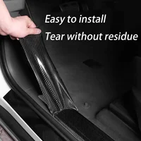 Carbon Fiber Automotive Adhesive Tape Roll Matte Black Protective Car Film Self-Adhesive Film 3D Vinyl Car Film Accessories 2