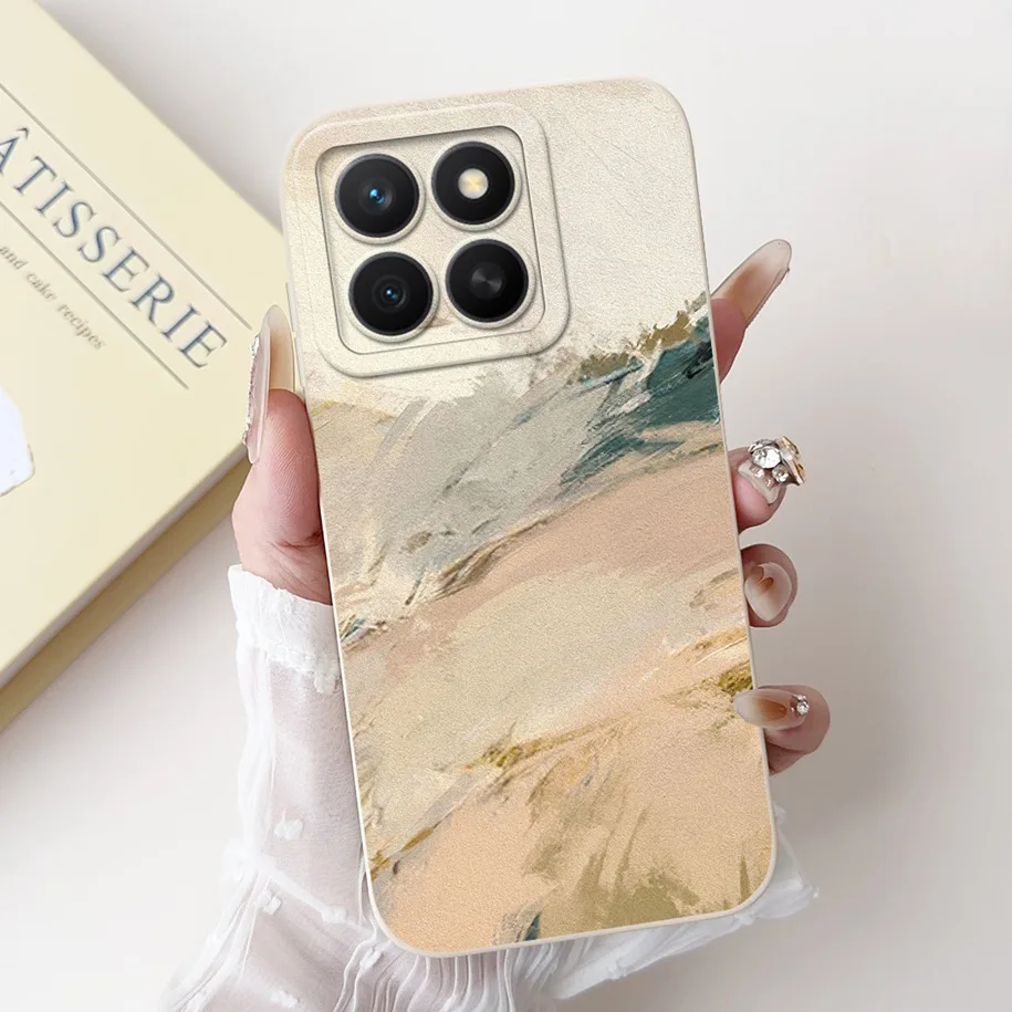 Fashion Girl Butterfly Soft Silicone Couple Phone Case Cover, Compatible with Honor X8C 2025
