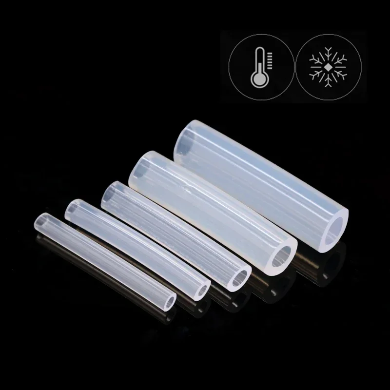 1M Food Grade Silicone Rubber Hose Transparent Flexible Tube Diameter 1 2 4 5 6 7 8 9 10 11 12 14 16 18 20 30 50mm silicone tube rubber hose rubber tube rubber tubing