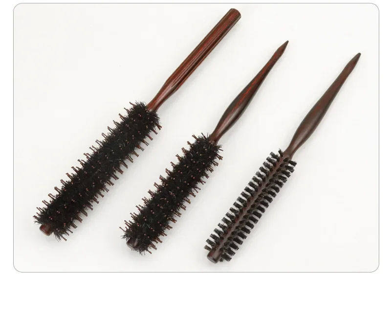 

Антистатическая искусственная деревянная ручка, 3 типа, маленькая круглая щетка для высушивания волос, для укладки волос