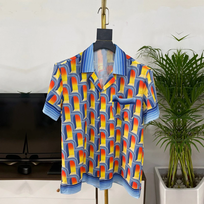 Fashion Shirts For Men Clothing New Men Casual Shirts & blouses Japanese  Style Short Sleeve Design Print ropa camisa masculina| | - AliExpress