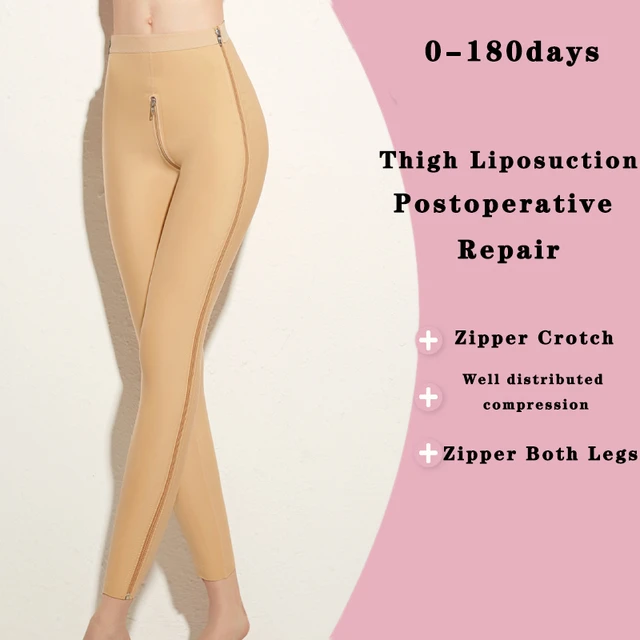 Postoperative Thigh Liposuction Shaping Pants With Zipper Legs Medical  Grade Garment Strong Compression Postpartum Shapewear - AliExpress