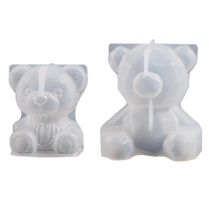 

3d Geometry Bear Resin Mold Bear Mold DIY Animal Gypsum Clay Mold