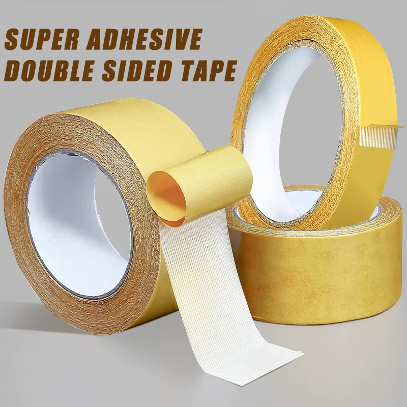 Double Sided Tape Strong Traceless Adhesive Waterproof Fixation Mat Carpet  Tape Translucent Mesh High Viscosity Tapes 5M/10M - AliExpress