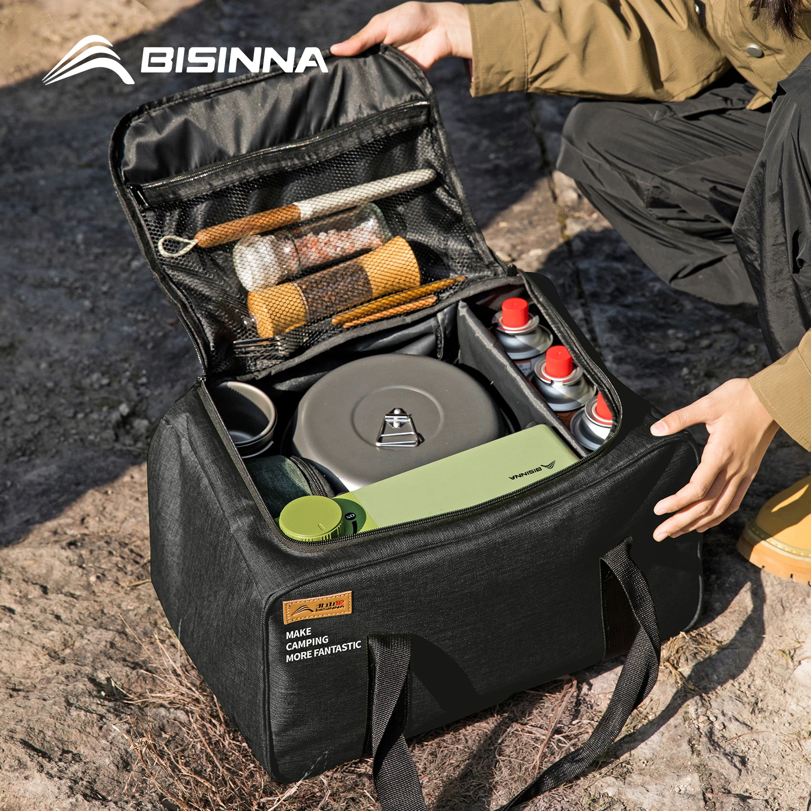 BISINNA YZ072 26L Camping Storage Bag Folding Gas Tank Carrier