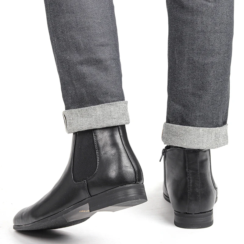 Botas Chelsea para hombre talla 13, botines de estilo italiano