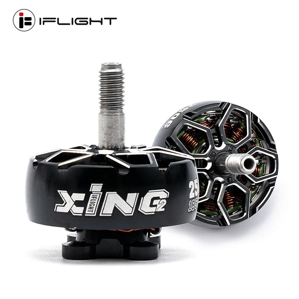 

IFlight XING2 2506 1500KV/1850KV бесщеточный двигатель W/5mm вал из титанового сплава совместимый 5-6 дюймовый Пропеллер для RC FPV гоночного дрона