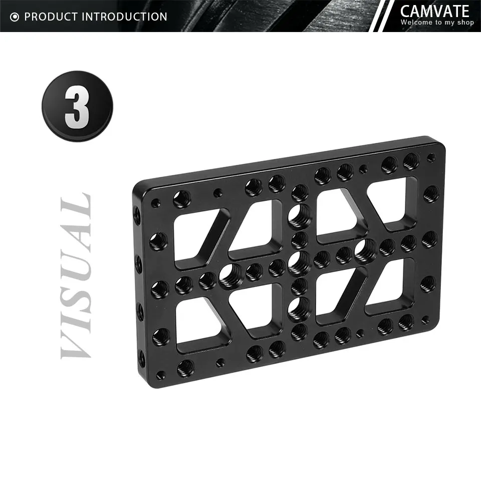 Multi-purpose Switching Plate for Rail Block Dovetail Camera Cheese Plate With 1